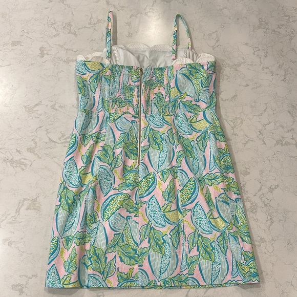 Lilly Pulitzer Mercede Stretch Dress in Urchin Pink Vitamin Sea Smocked - Picture 7 of 16